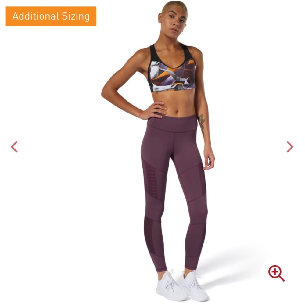 Reebok leggings with mesh detailing